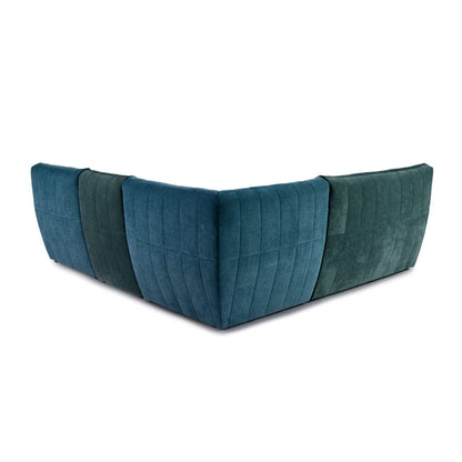 Canapé modulaire Camaro - Bleu/Vert
