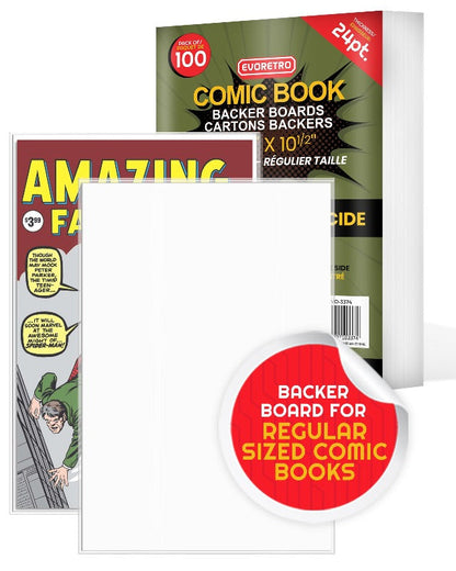 Regular Comic Book Backer Boards Size