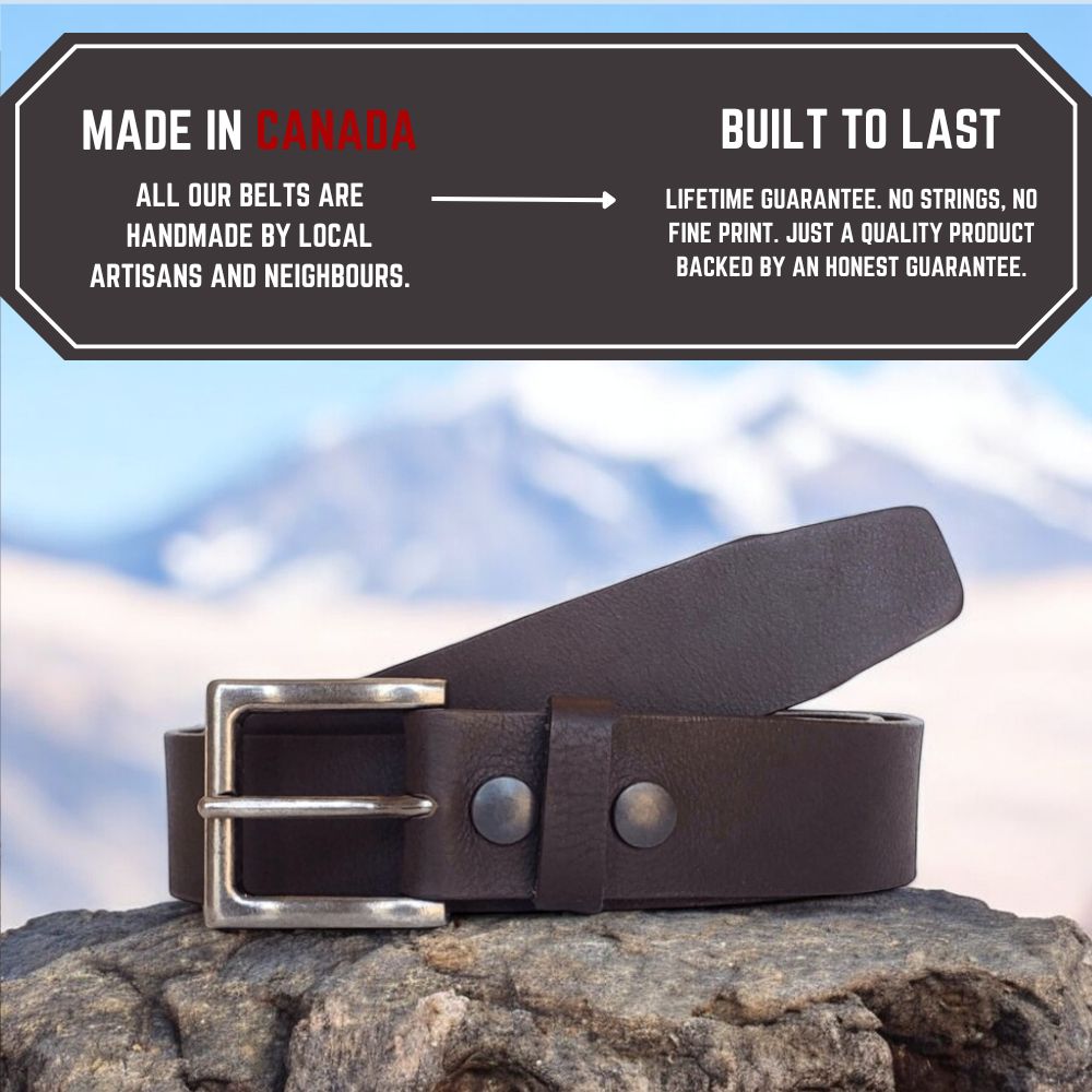 The Long Haul Belt - Brown Classic 100% Full-Grain Leather Belt