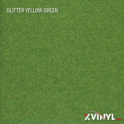 XVinyl Premium Glitter Heat Transfer Vinyl - High Quality Sparkling HTV Sheets