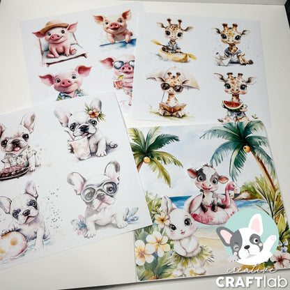 CCL Collage Paper Pad Summer Breeze Essentials 36 Sheets