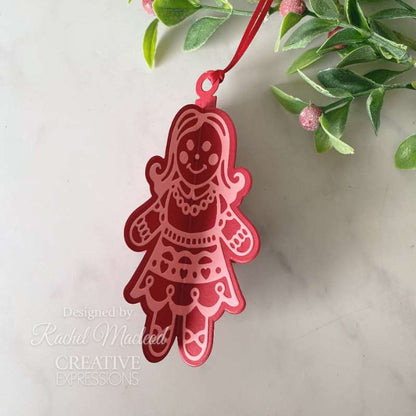 Matrice de découpe Creative Expressions Paper Cuts Fille Pain d'Épices Festive
