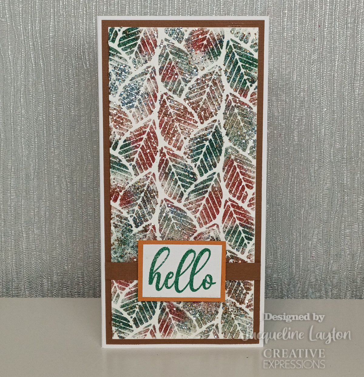 Creative Expressions Linear Leaves DL Stencil 4 in x 8 in (10.0 x 20.3 cm)
