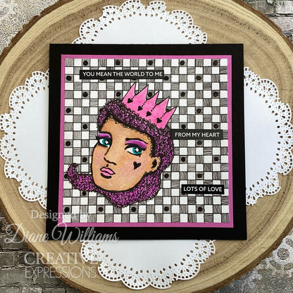 Creative Expressions Jane Davenport Pochoir SideChick 7 po x 7 po