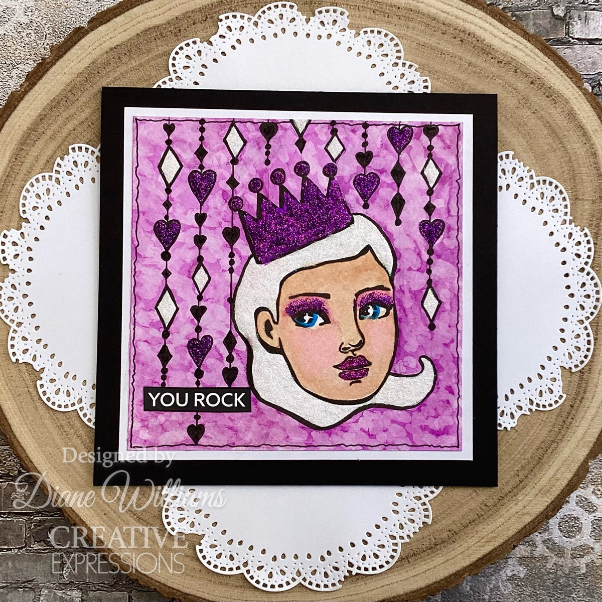 Creative Expressions Jane Davenport Pochoir SideChick 7 po x 7 po
