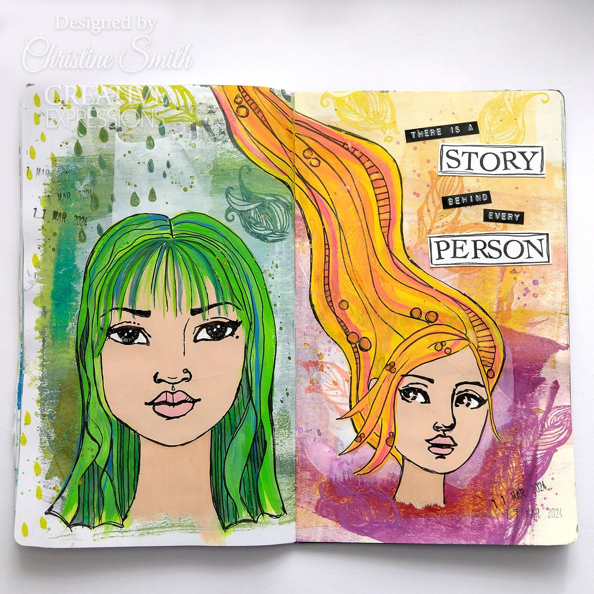 Creative Expressions Jane Davenport Tampons Transparents SideKick 10,2 x 15,2 cm