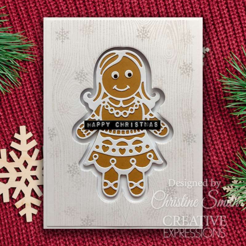 Matrice de découpe Creative Expressions Paper Cuts Fille Pain d'Épices Festive