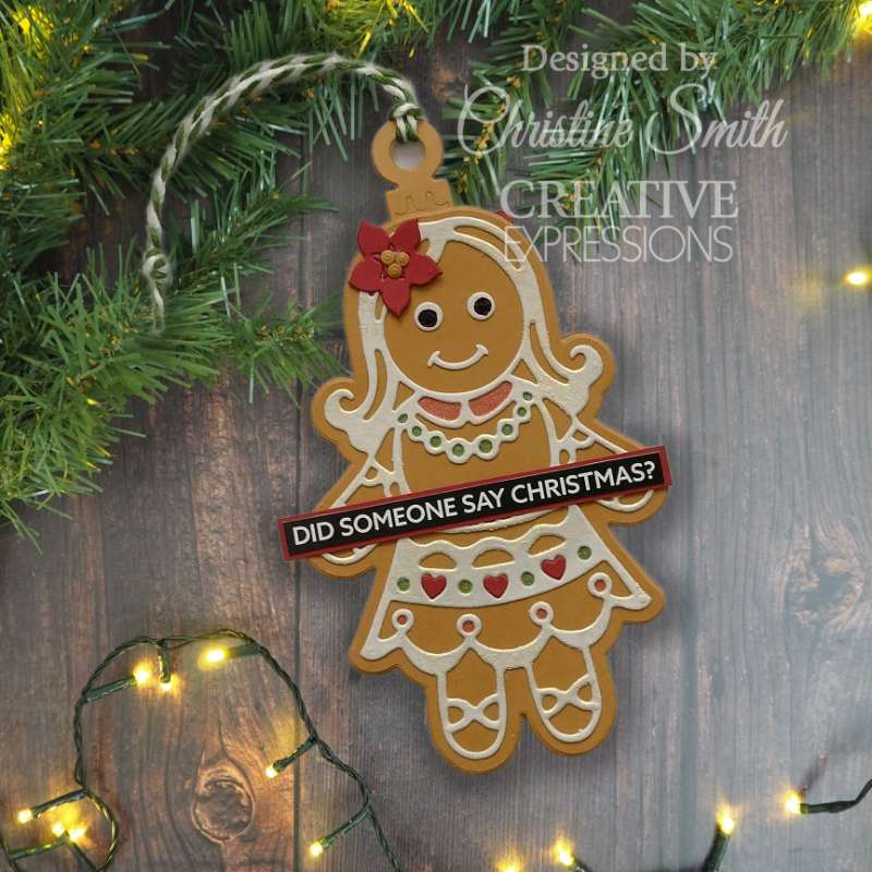 Matrice de découpe Creative Expressions Paper Cuts Fille Pain d'Épices Festive