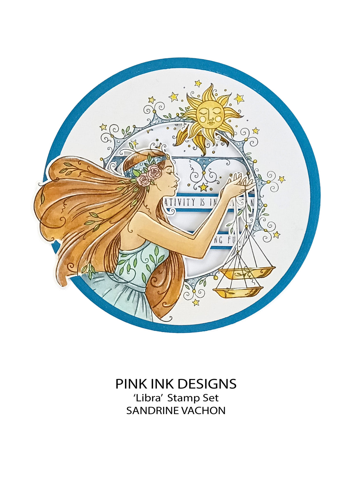 Pink Ink Designs Libra, lot de tampons transparents, 15,24 cm x 20,32 cm