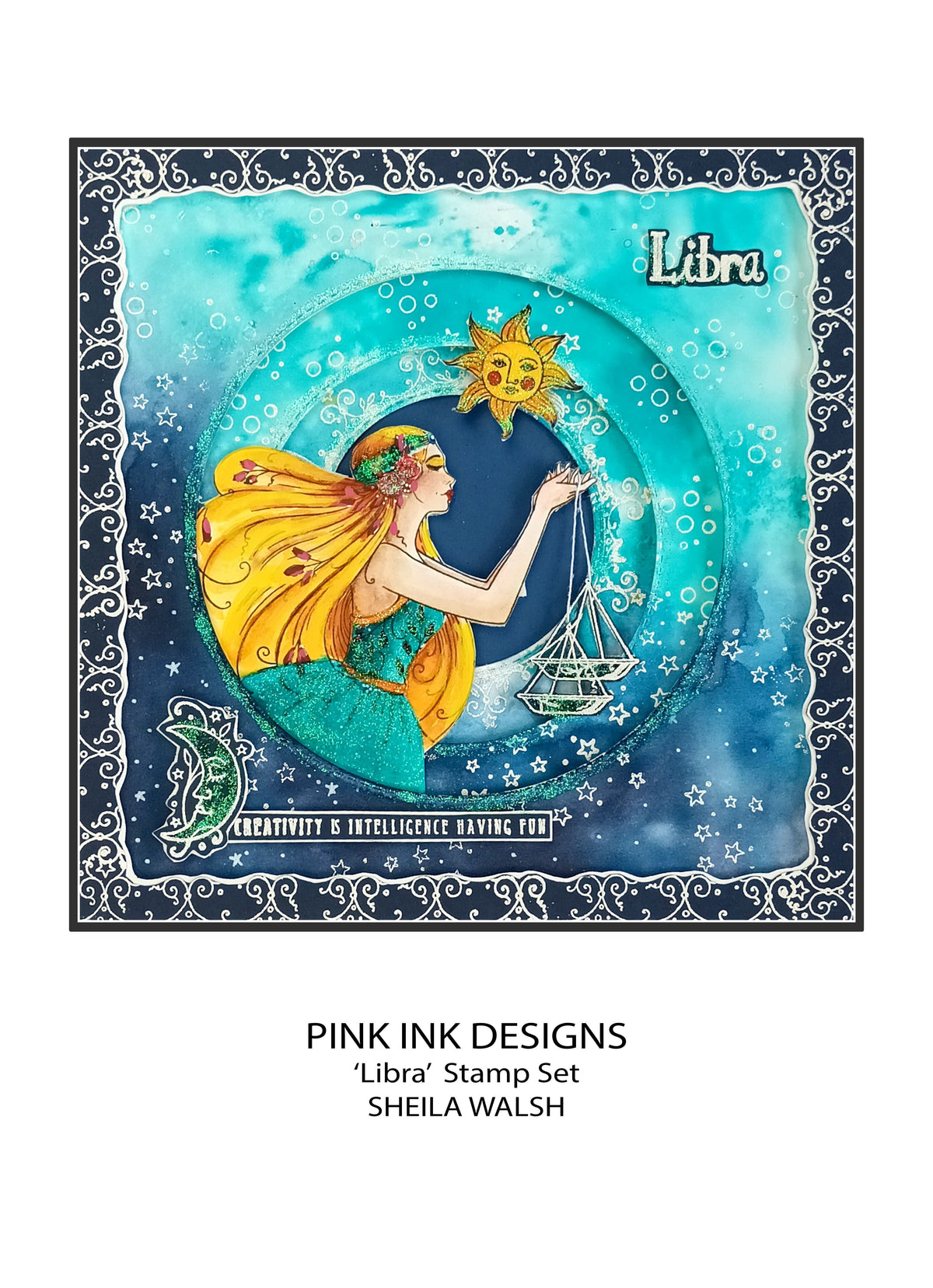Pink Ink Designs Libra, lot de tampons transparents, 15,24 cm x 20,32 cm