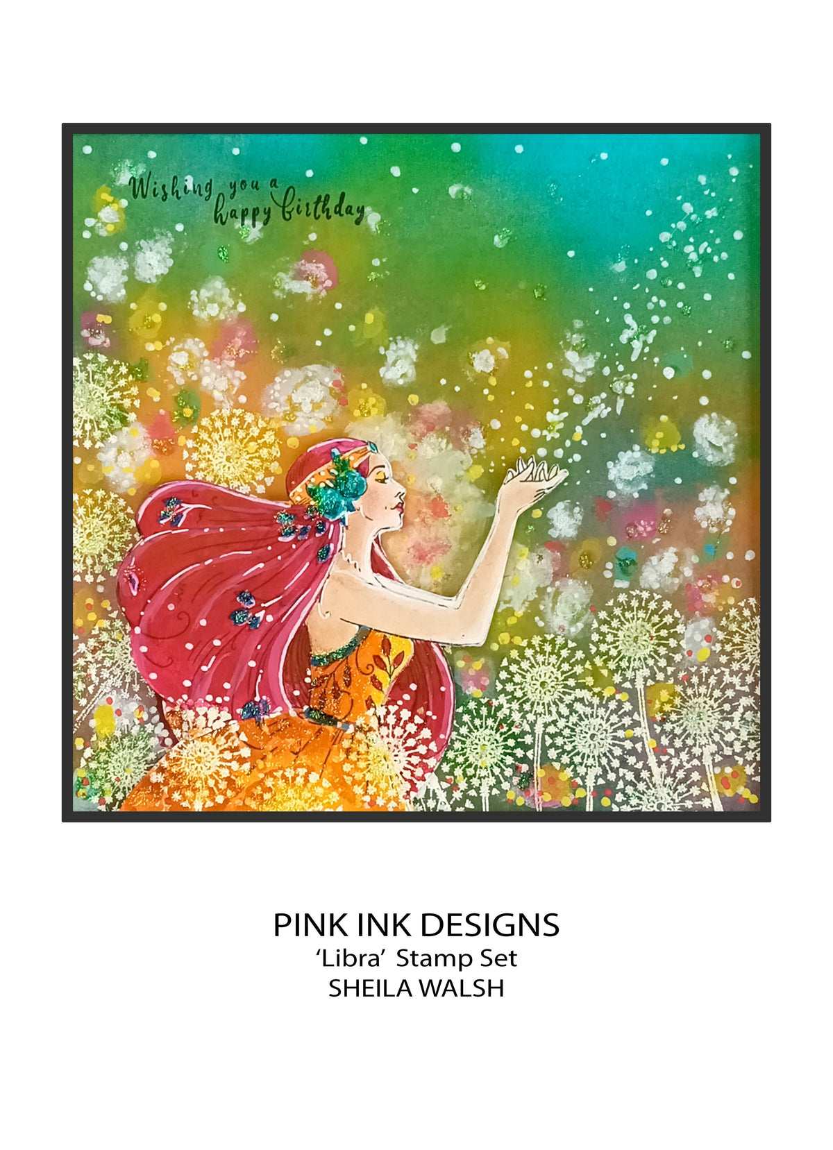 Pink Ink Designs Libra, lot de tampons transparents, 15,24 cm x 20,32 cm