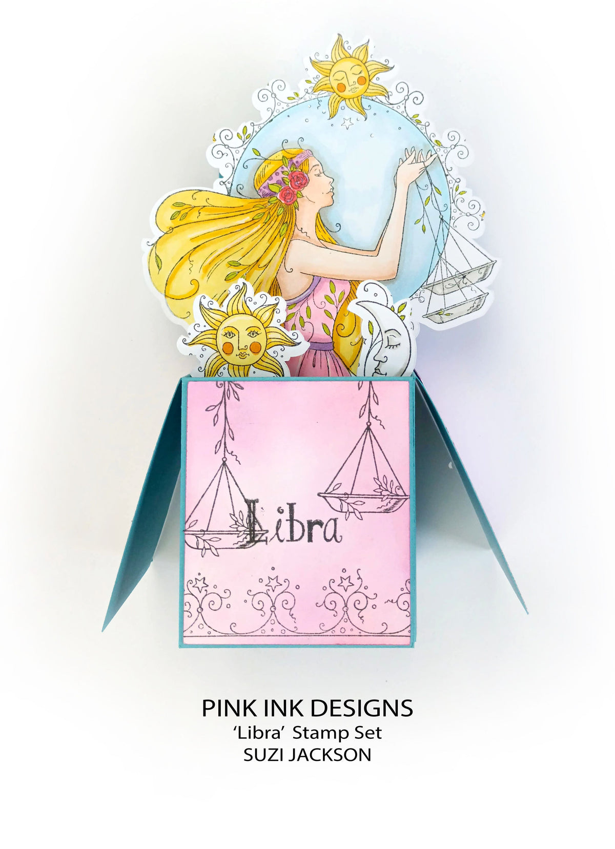 Pink Ink Designs Libra, lot de tampons transparents, 15,24 cm x 20,32 cm