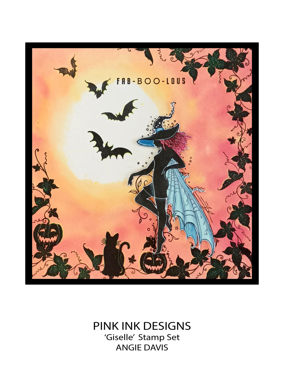 Pink Ink Designs Giselle Lot de tampons transparents 6 po x 8 po