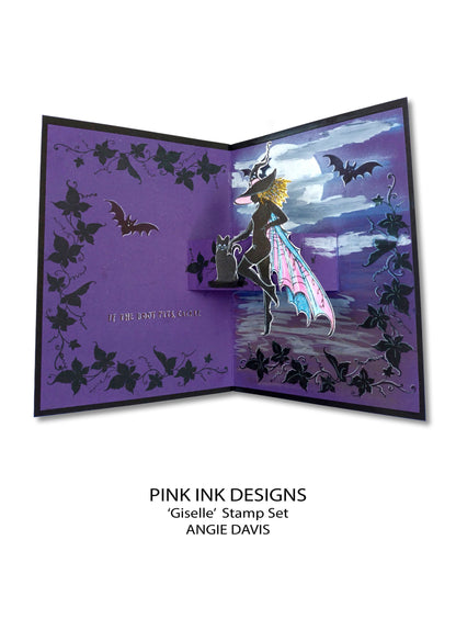 Pink Ink Designs Giselle Lot de tampons transparents 6 po x 8 po