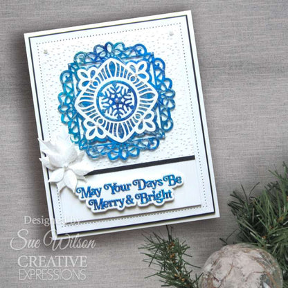 Creative Expressions Sue Wilson Festive Pinwheel Snowflake Craft Die