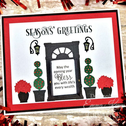 Matrices de découpe Creative Expressions Sue Wilson Festive Yuletide Welcome
