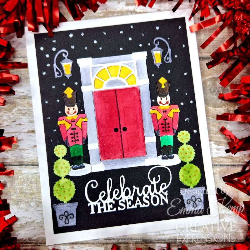 Matrices de découpe Creative Expressions Sue Wilson Festive Yuletide Welcome