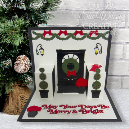 Matrices de découpe Creative Expressions Sue Wilson Festive Yuletide Welcome
