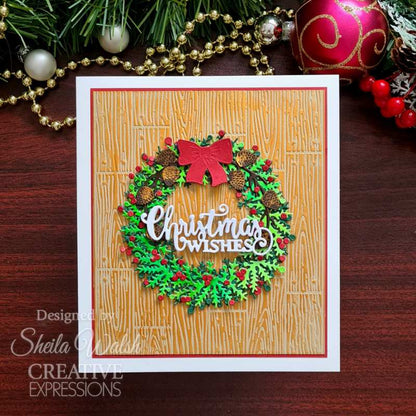Creative Expressions Sue Wilson Festive Build A Wreath Craft Die