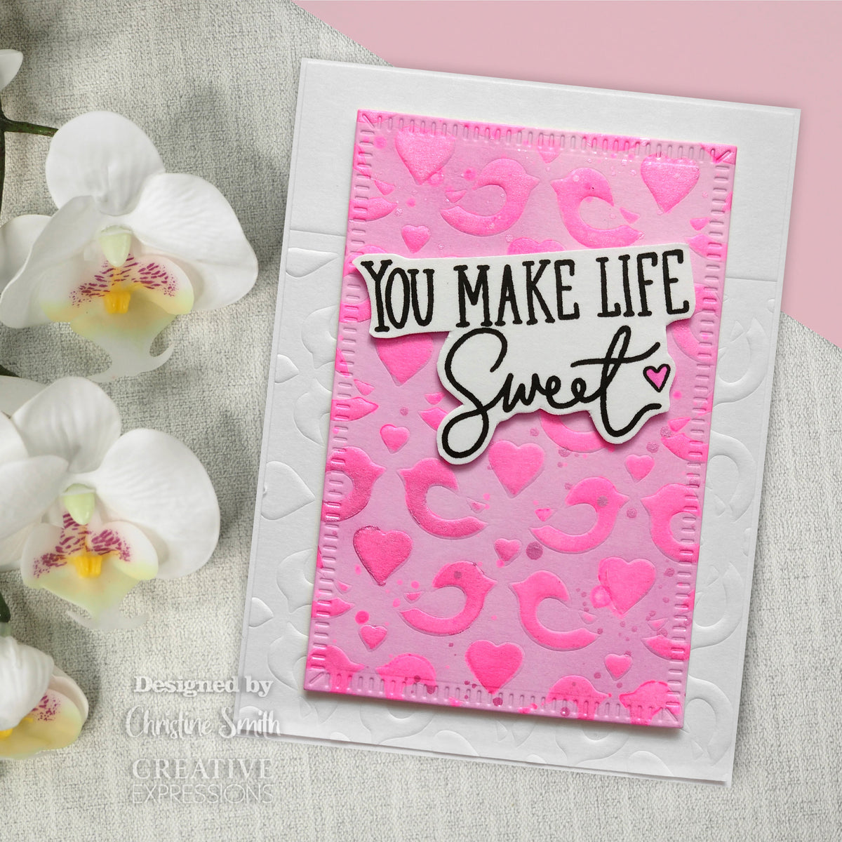 Pochoir Creative Expressions Love Birds DL 10,0 x 20,3 cm