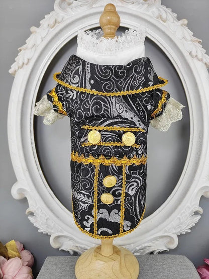 Smoking classique pour chien | Costume de mariage pour chien avec nœud papillon