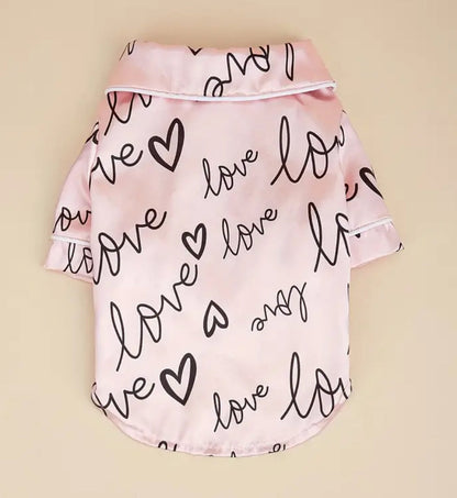 Love Me Dog Pyjamas | Dog Sleepwear Set