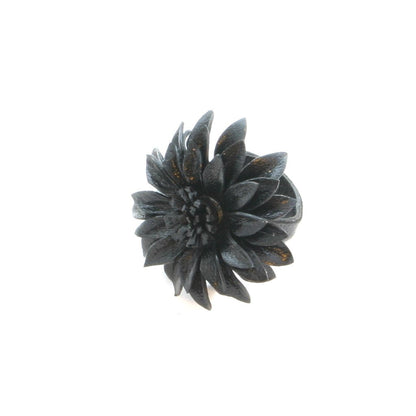 Bague Fleur en Cuir