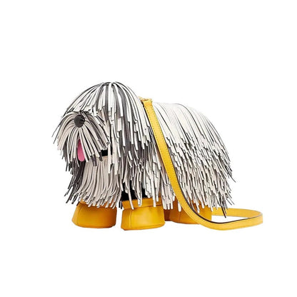 Dog Shaped Purse | Komondor Dog Bag for Humans