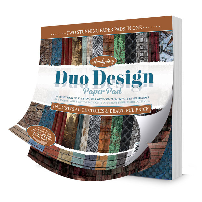 Blocs de papier Duo Design – Textures industrielles et Brique magnifique