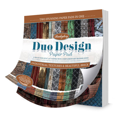 Blocs de papier Duo Design – Textures industrielles et Brique magnifique