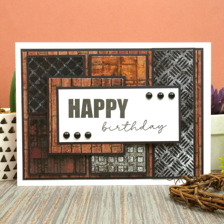 Blocs de papier Duo Design – Textures industrielles et Brique magnifique