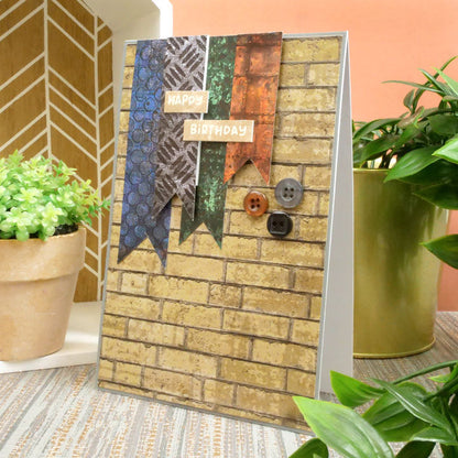 Blocs de papier Duo Design – Textures industrielles et Brique magnifique