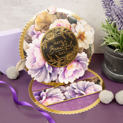 Blocs de papier Duo Design – Motifs floraux de minuit et Craquelures vintage