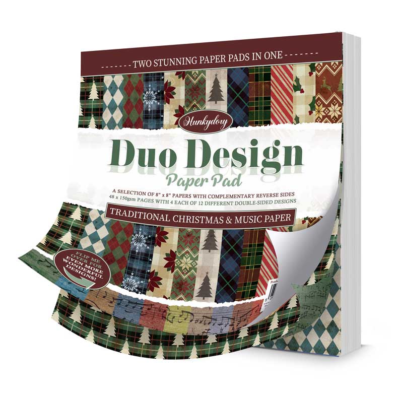 Blocs de papier Duo Design – Noël traditionnel et musique