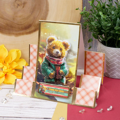 Une feuille d'embellissements à découper "Une journée d'ours"