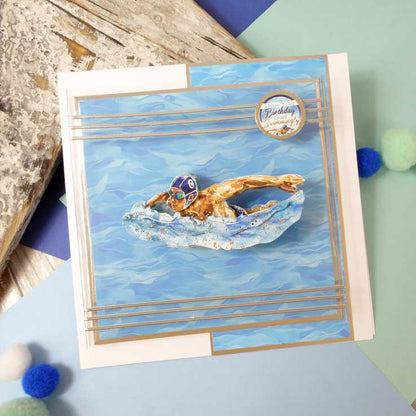 A Splashing Time Decoupage Topper Sheet