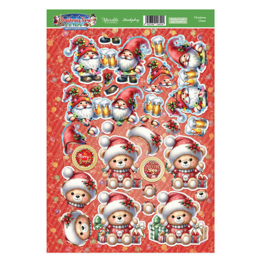 Christmas Cheer Decoupage Topper Sheet