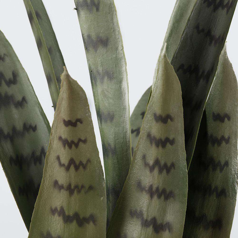 Dezi Sansevière Artificielle Serpentine Vert Foncé en Pot 53 cm