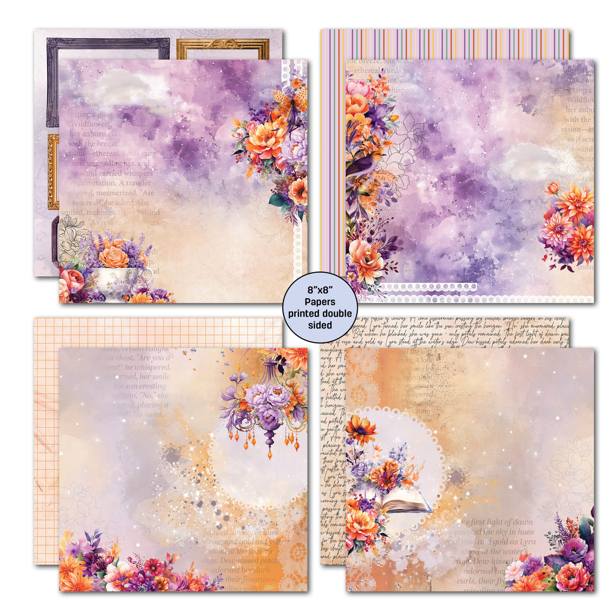 3Quarter Designs Dawns Glow 8x8 Paper Pack