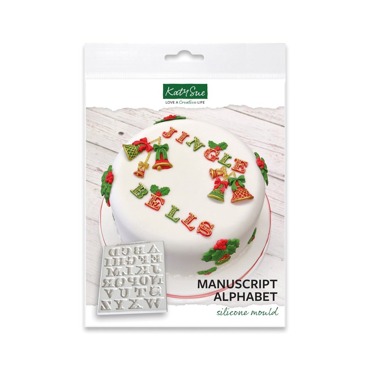 Moule en silicone Alphabet Manuscrit