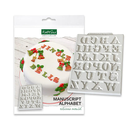 Moule en silicone Alphabet Manuscrit