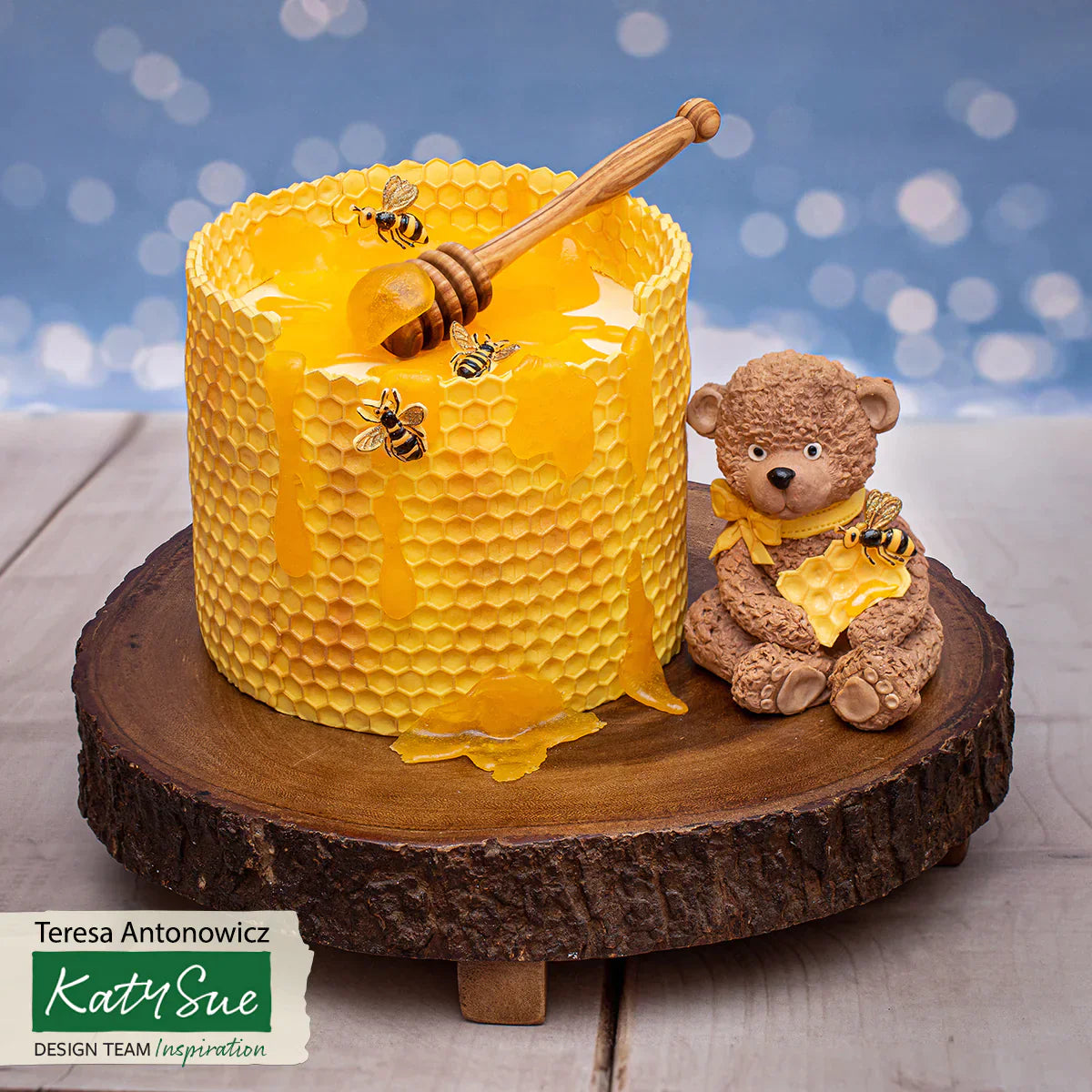 Moule en silicone nid d'abeille et abeilles en continu
