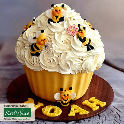 Moule en silicone nid d'abeille et abeilles en continu