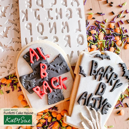 Moule en silicone Alphabet Horreur Effrayant