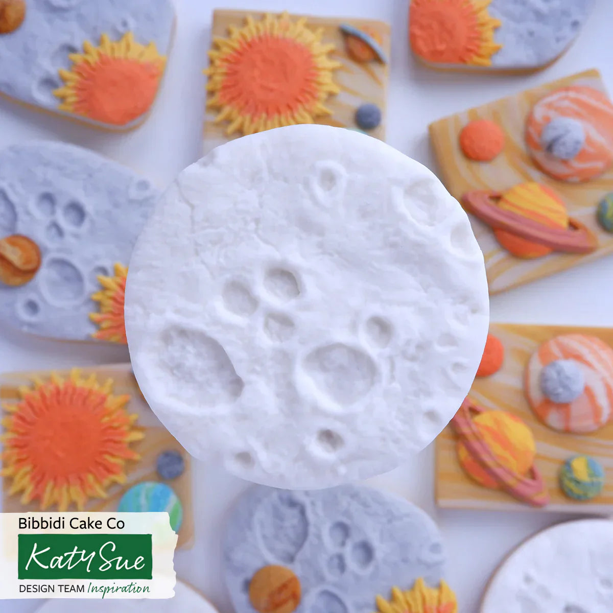 Moule en silicone texture tapis surface lunaire