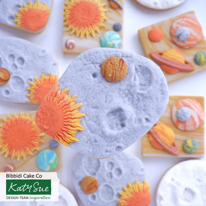 Moule en silicone texture tapis surface lunaire