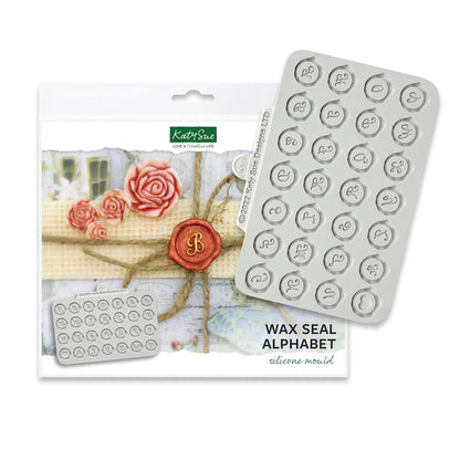 Moule en silicone alphabet pour sceau de cire