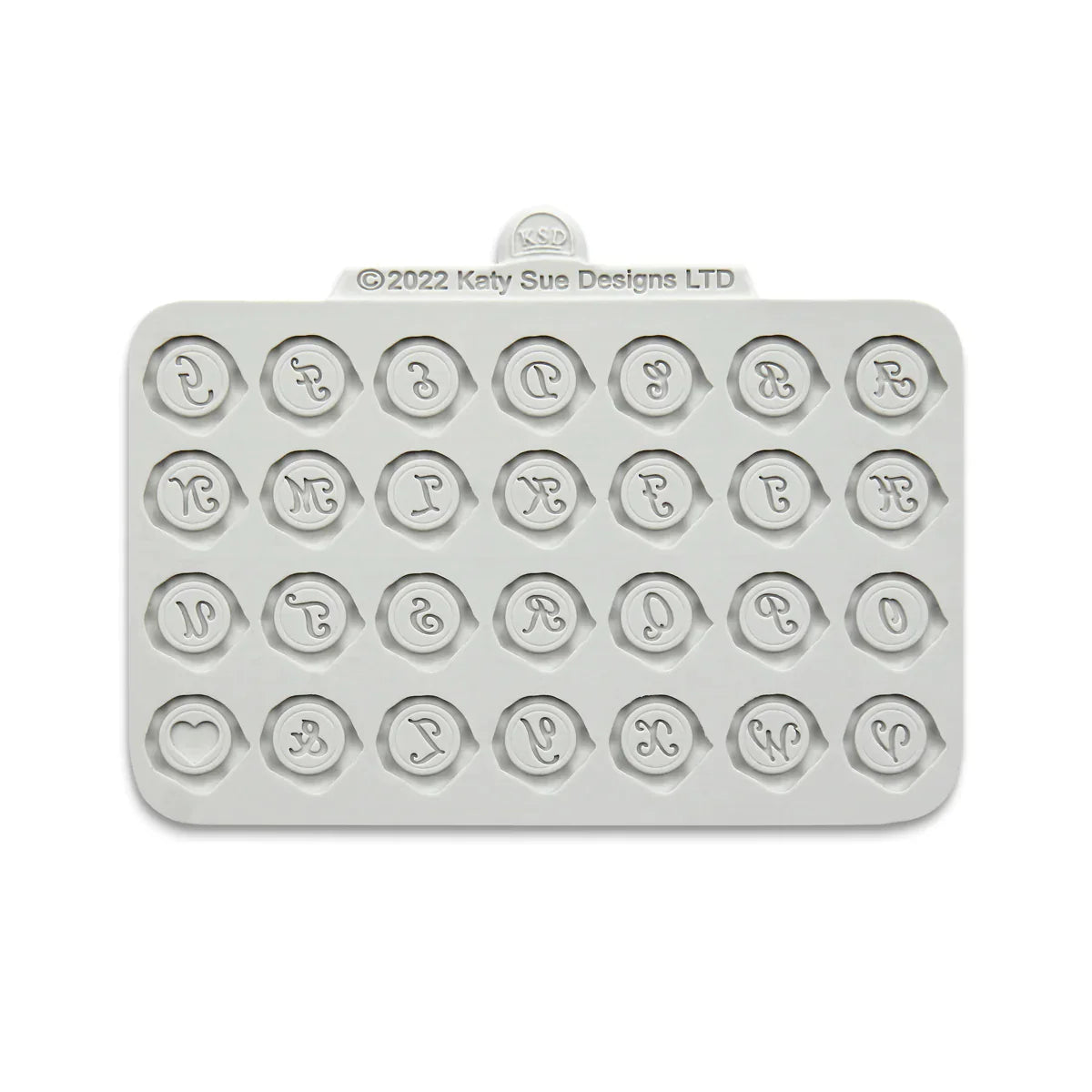 Moule en silicone alphabet pour sceau de cire
