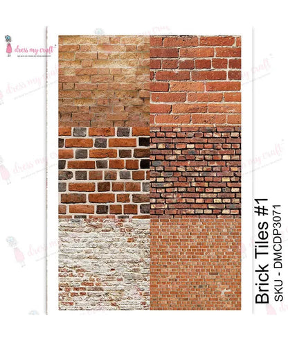 Dress My Craft Transfer Me - Carreaux de Brique #1
