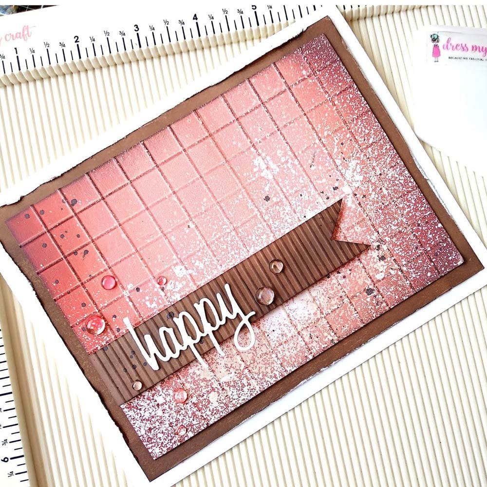 Dress My Craft - Planche à rainurer polyvalente 12 x 12